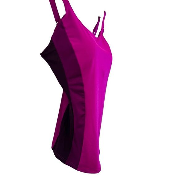 Athleta Coastline Bra Cup Tankini Top in Electric Fuchsia Size 32 D/DD - Picture 5 of 6